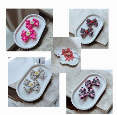 Vaikiškų plaukų segtukų ir gumyčių kategorijos nuotrauka