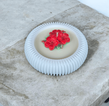 Sojų vaško žvakių gipso keramikos indeliuose kategorijos nuotrauka