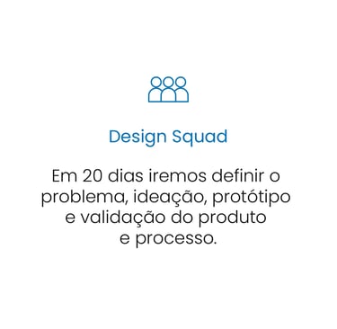 a person standing in front of a white background with the words design squad