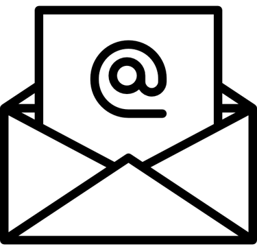 an email envelope with an email envelope