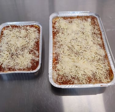 lasaña grande y pequeña