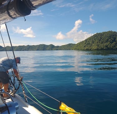 Arriving in Palau