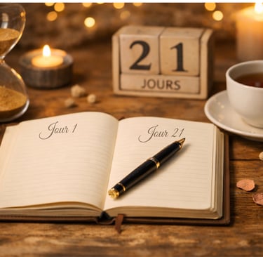 carnet et stylo pour pratiquer l’écriture thérapeutique