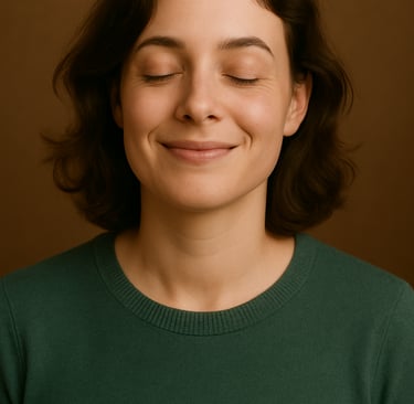 femme joyeuse et apaisée 