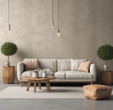 a wooden table with a laptop on top of it