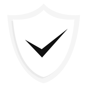 Shield icon with checkmark symbol representing signage compliance and safety – SignageBoard.ae