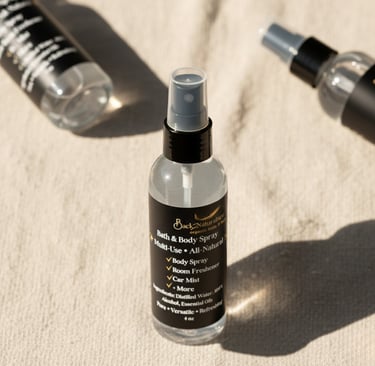 back2naturalness natural body and room spray and hair spray
