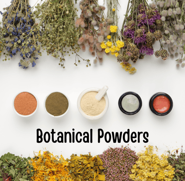 an image showing the ingredient list of the Back2naturalness dry shampoo powder for dark hair 