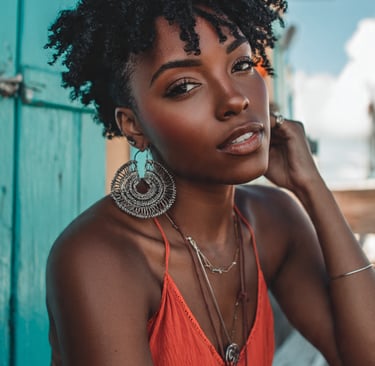 black woman with natural hairstyle