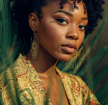 black woman with natural hair smiling at the camera