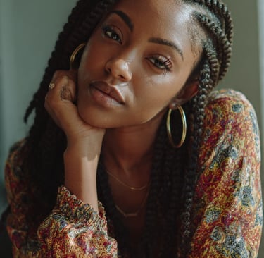 natural hair black woman chunky twists