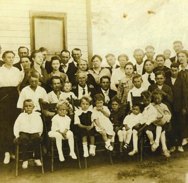 Absalom B Hooper Family Portrait ~ 1918 ~ in Thomas, Oklahoma
