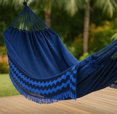 rede de descanso cor azul