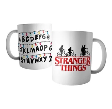 Caneca Stranger Things Alfabeto