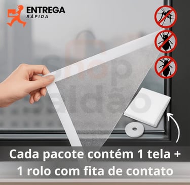 Tela Protetora Para Janela com Ímã – Anti Mosquito e Anti Dengue