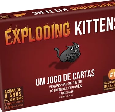 Exploding Kittens jogo de cartas divertido com gatinhos – onde comprar barato na Shopee