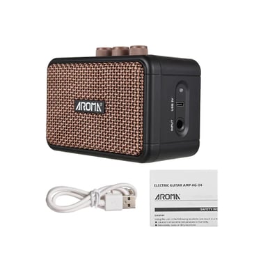 Mini amplificador portátil para guitarra com Bluetooth