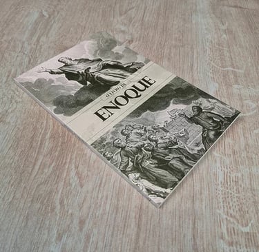 Livro de Enoque capa antiga texto apócrifo sobre anjos caídos e mistérios bíblicos