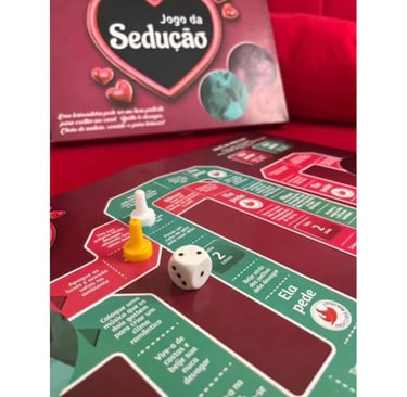 Tabuleiro adulto Jogo da Sedução para apimentar a relação do casal