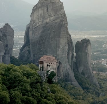 Meteora Rocks Trikala visit view 
