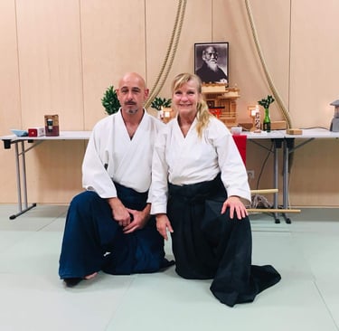 Bernd Enders mit Patricia Hendricks Sensei