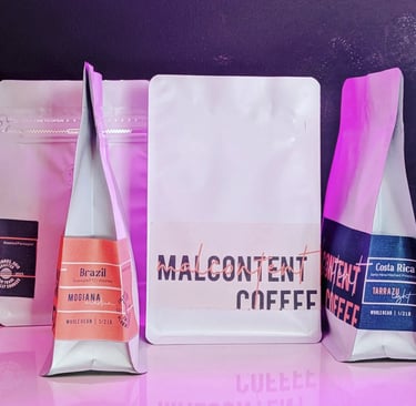 Malcontent Coffee Brand design