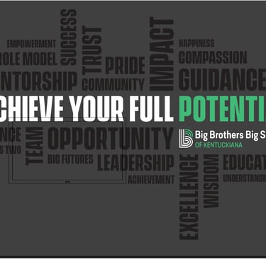 Big Brothers Big Sisters Environmental Graphic Word Wall