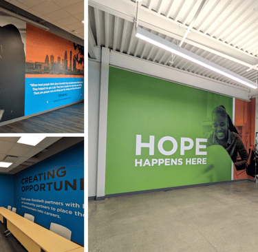 Goodwill Opportunity Center Branded Environmental Graphics