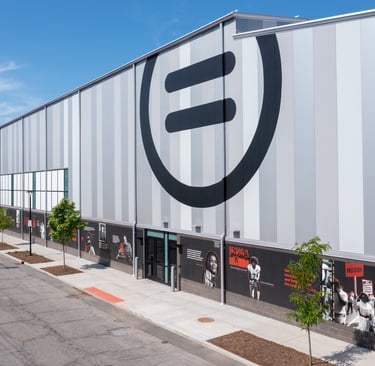 Louisville Urban League Sports & Learning Complex Cultural Wall Environmental Graphics Placemaking