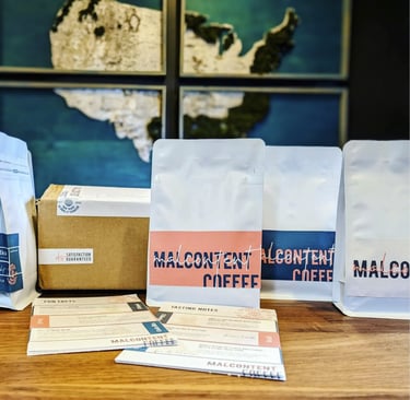 Malcontent Coffee Brand Packaging