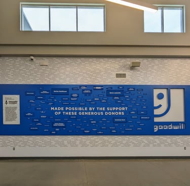 Louisville Goodwill Opportunity Center Donor Wall