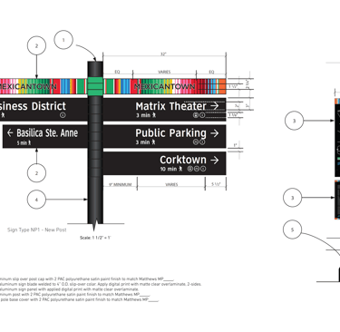 Mexicantown Detroit Wayfinding Signage Design