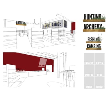 Vance's Sporting Goods Environmental Graphics and Signage