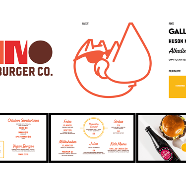 Rhino Smashburger Co. Branding