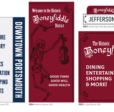 Downtown Portsmouth Wayfinding Signage Design