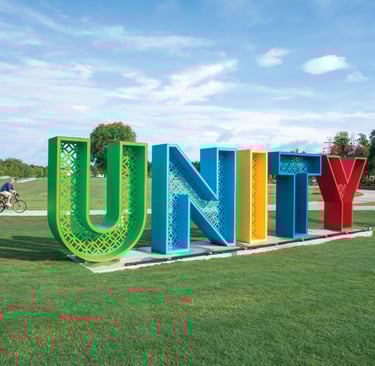 Unity Park Placemaking Monument Sign