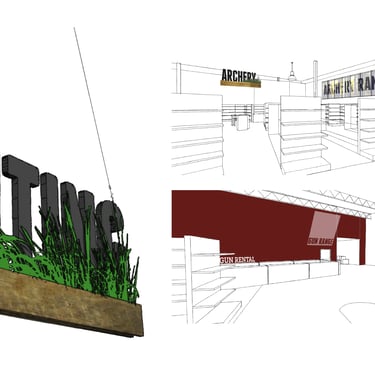 Vance's Sporting Goods Store Interior Branded Signage Graphics