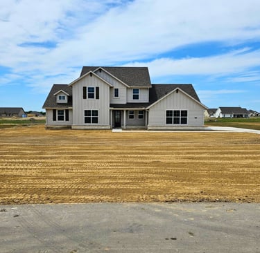 land leveling and final grading for new construction home