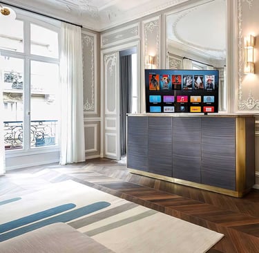 Motorized TV Lift in furniture