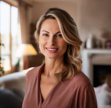 Une femme dans son appartement
