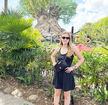 Payton King pictured inside Disney's Animal Kingdom® Park at Walt Disney World®.