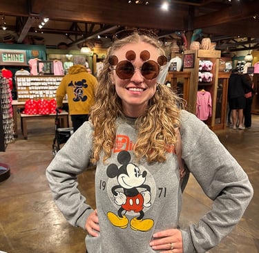 Payton King pictured inside Disney's Magic Kingdom® Park at Walt Disney World®.