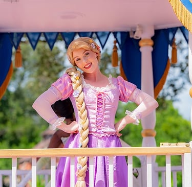 Rapunzel pictured at Disney's Magic Kingdom® Park.