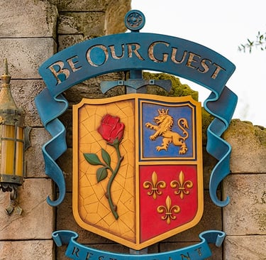 Be Our Guest Restaurant inside Disney's Magic Kingdom® Park, at Walt Disney World®.