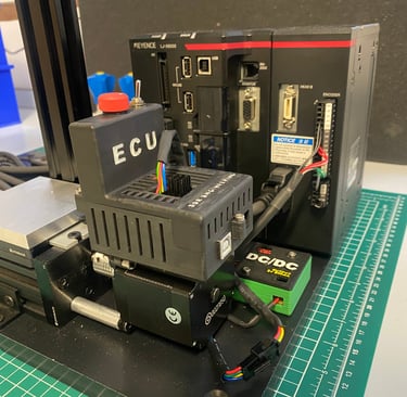 Custom ECU and 3D printed enclosure for controlling the moveable stage