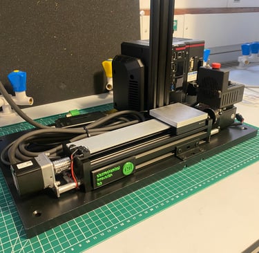 Moving stage for imaging with 3D laser profiler