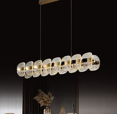 Modern Gold LED Chandelier for Dining Room - Fanxi Technology B2B Manufacturer