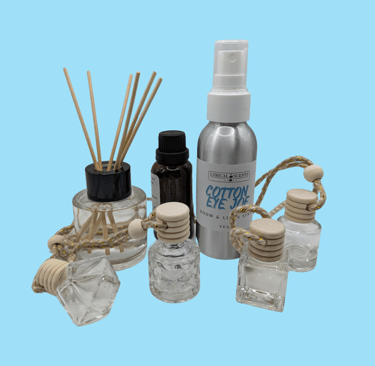 Lyrical Scents eco range of room diffusers, car diffusers, room and linen spray