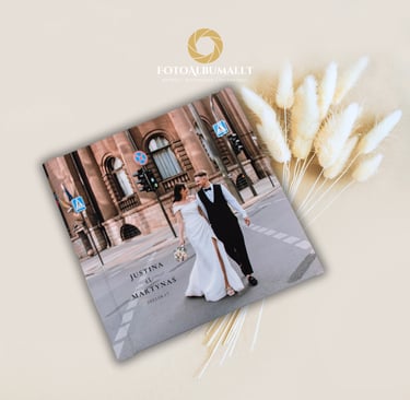 Delux fotoalbumas, itin storais lapais