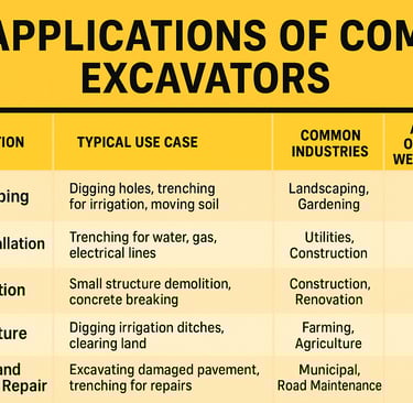 compact excavators